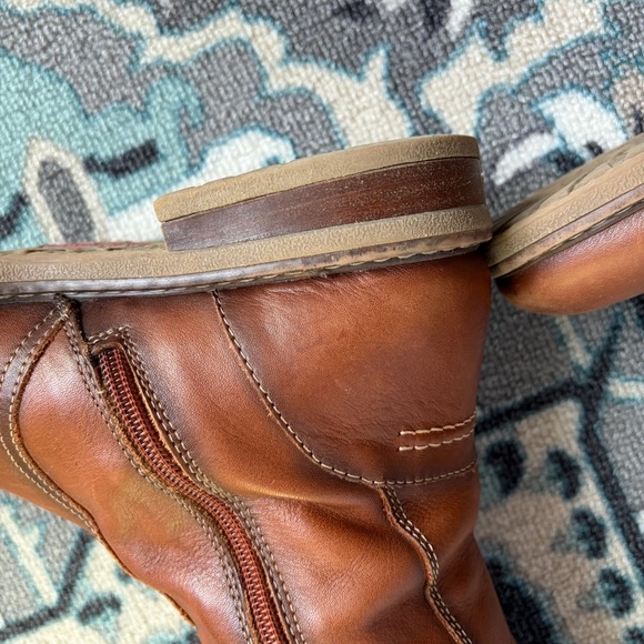 Pikolinos Aldaya Boots Women Sz EU 39 US 8.5 Knee High Brandy Leather Riding EUC - Picture 8 of 14
